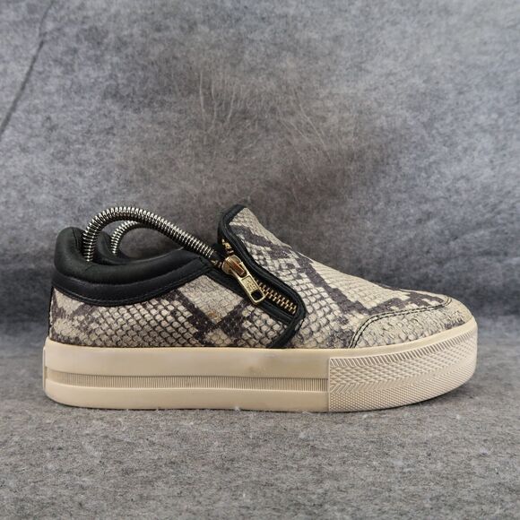 Ash Shoes Womens 39 Sneakers Fashion Platform Jordy Snakeskin Leather Zip - Picture 2 of 16